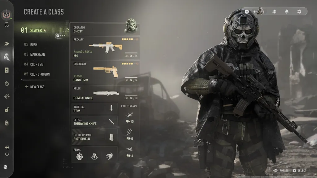 COD MW4 Create a Class