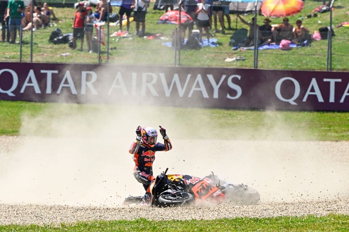 Bastianini agacé par sa double chute au Mugello et l'instabilité de la KTM