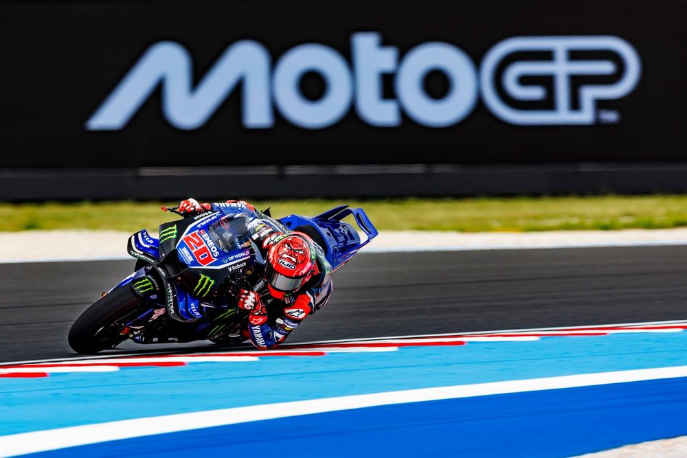 Fabio Quartararo a punto de perder la Q2 en Balaton Park