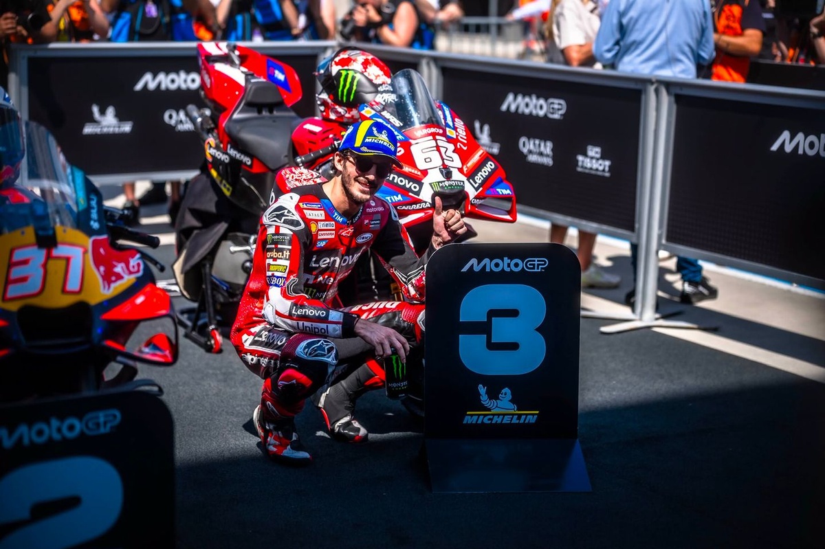 Bagnaia heureux troisième : "Je ne sais pas ce que je fais là !"