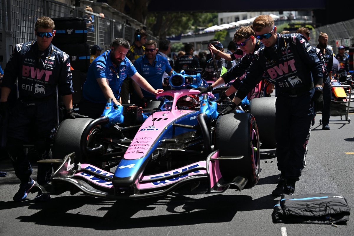 Pierre Gasly sur la grille de départ.