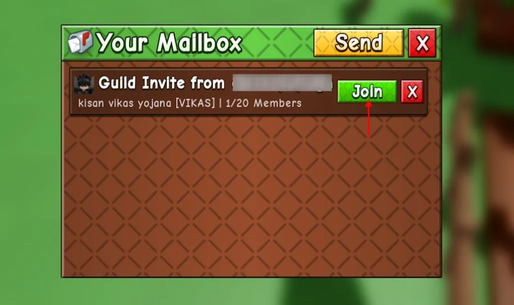 Unirse a una guild en Grow a Garden 2