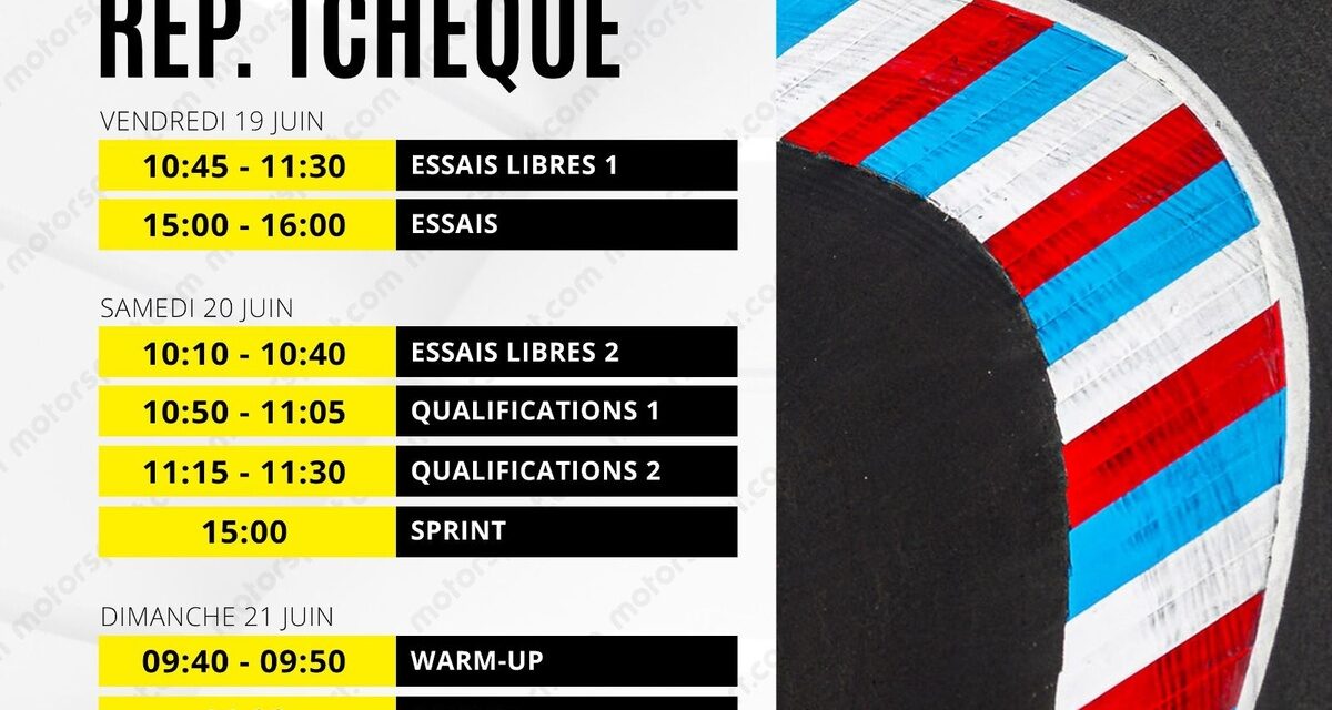 Le programme du GP de République tchèque MotoGP 2026
