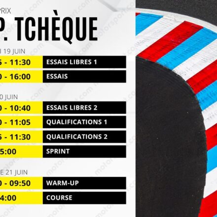 Le programme du GP de République tchèque MotoGP 2026
