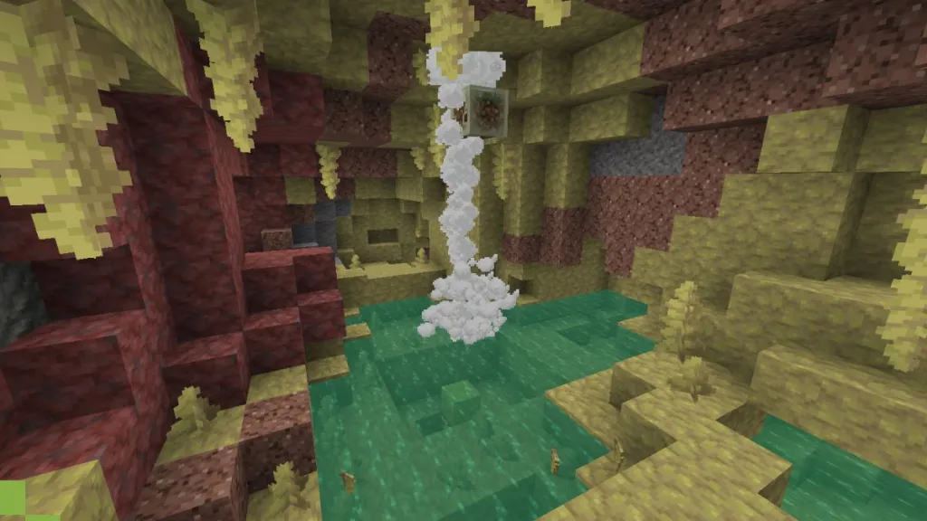 How Does a Geyser Work in Minecraft