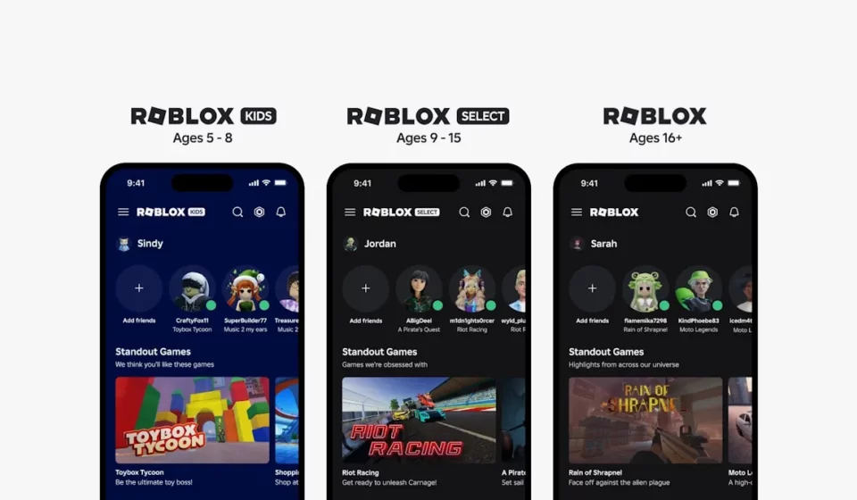 Roblox kids and select account rolls out
