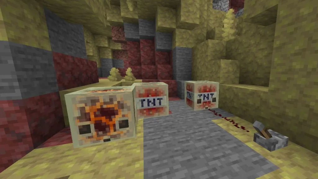 Cómo disparar Cubos de Azufre explosivos en Minecraft