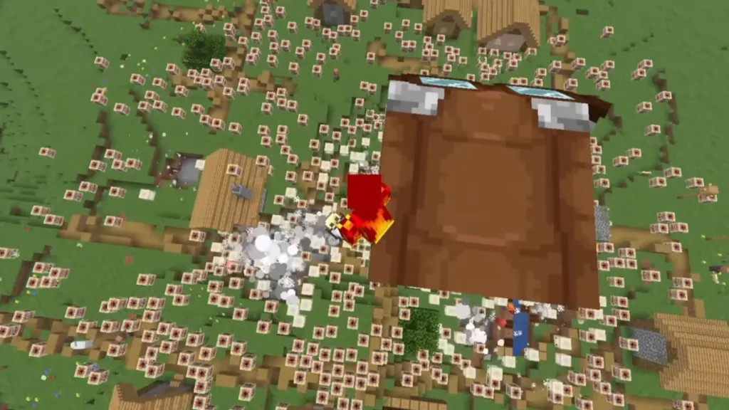 Usos de los Cubos de Azufre explosivos en Minecraft
