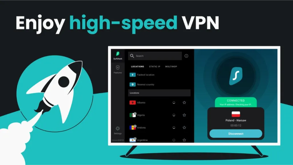 Surfshark VPN High-Speed