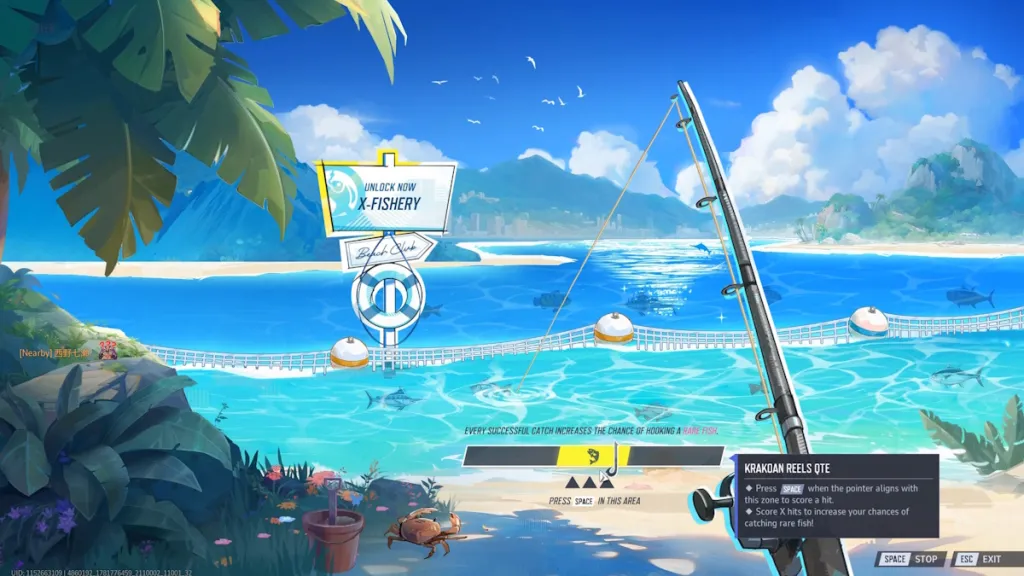 Krakoan Reels fishing mini-game in Marvel Rivals