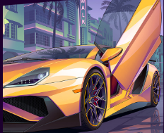 Supercar in GTA VI cover