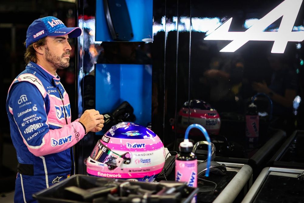 Fernando Alonso antes del abandono
