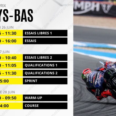 Le programme du GP des Pays-Bas MotoGP 2026