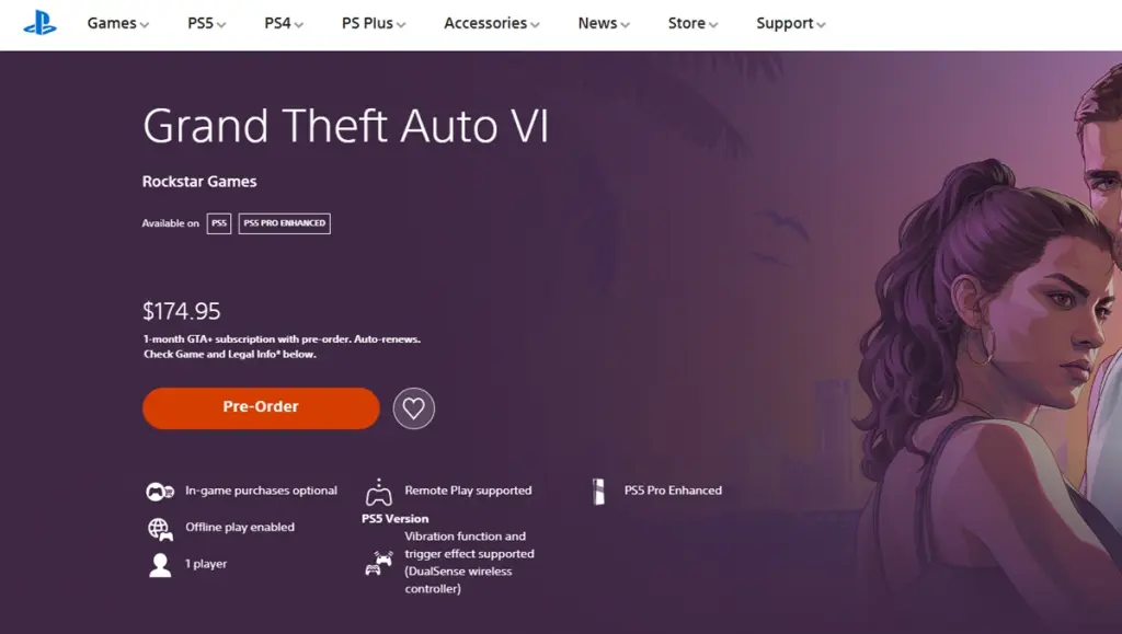 Pre-order GTA 6 on PlayStation 5 in New Zealand