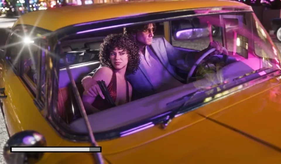 Jason and Lucia in a car in GTA 6