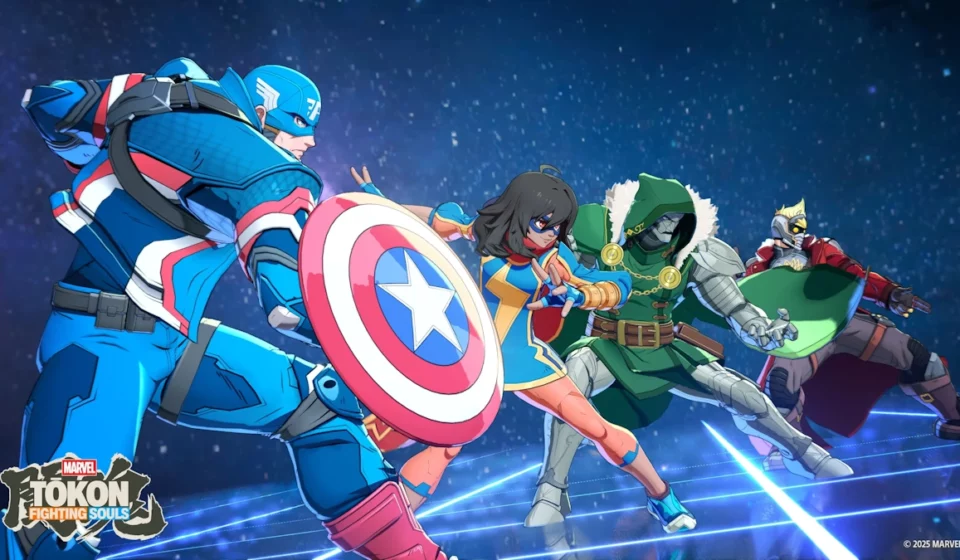 Captain America, Ms Marvel, Doctor Doom, and Star Lord in Marvel Tokon Fighting Souls