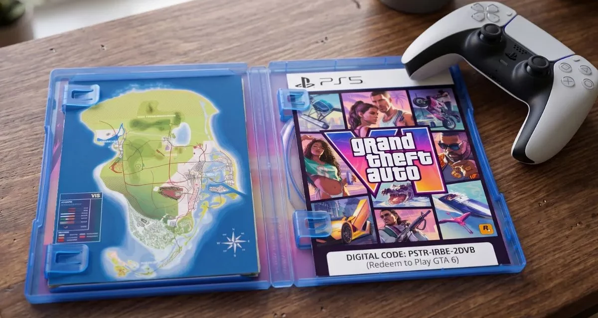 GTA 6 Physical Box and Map
