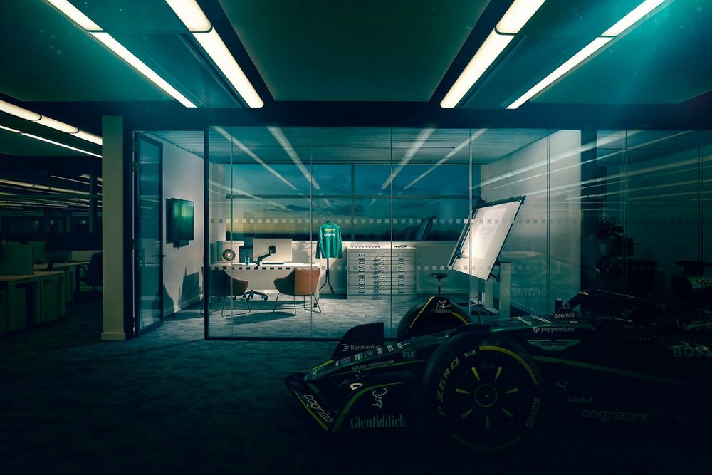 El despacho de Adrian Newey en Silverstone