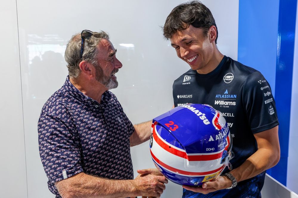 Nigel Mansell y Alex Albon en son 95 partidos con Williams
