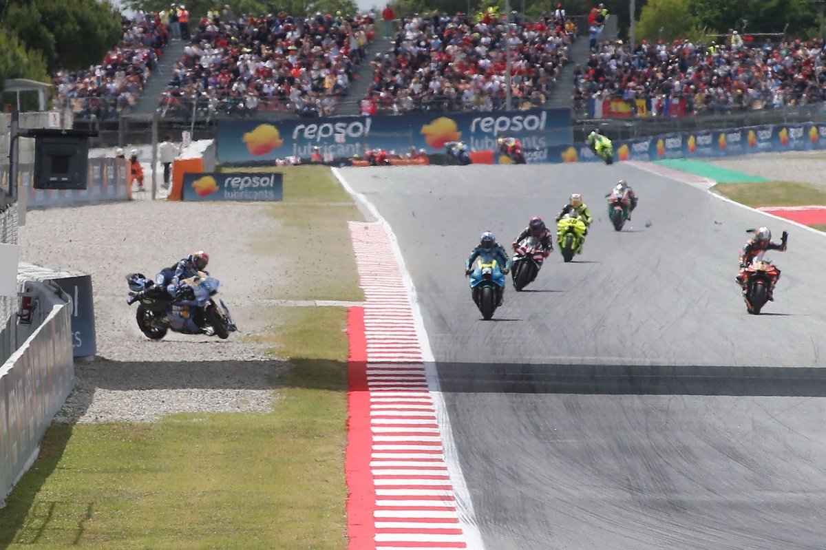Alex Márquez sobre su caída en Montmeló
