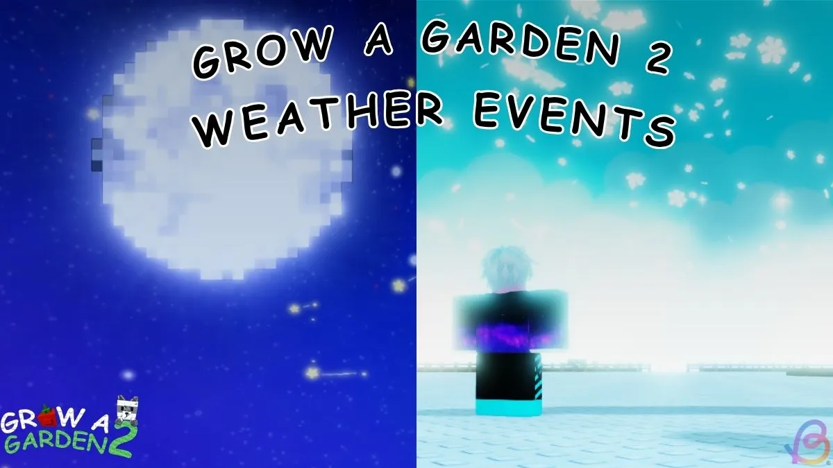 Grafica de eventos climáticos en Grow a Garden 2