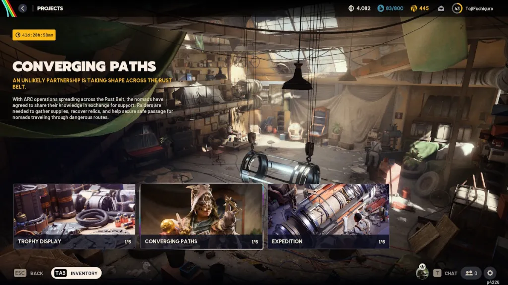 Arc Raiders Converging Paths project