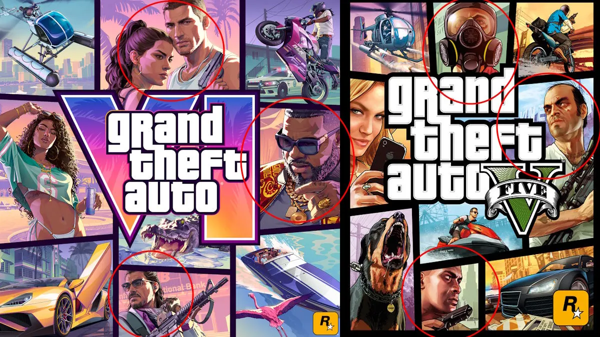 Personajes clave en la portada de GTA 6 y GTA 5
