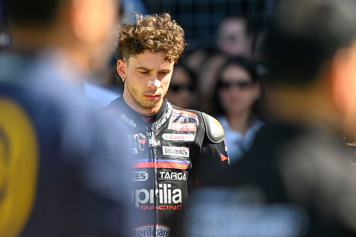 Marco Bezzecchi en la pista de Brno