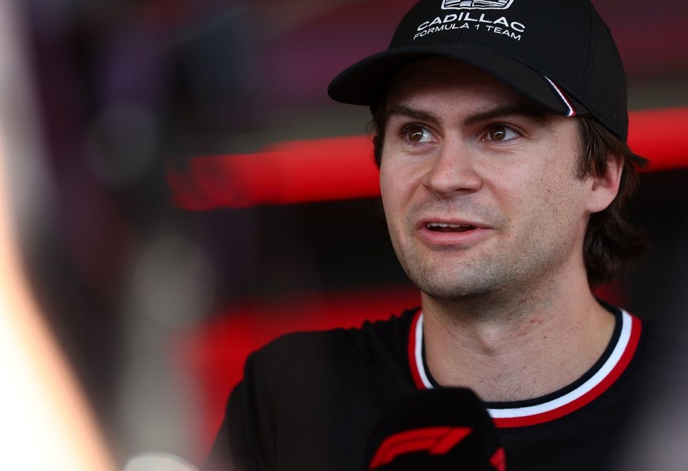 Colton Herta en el paddock de Barcelona.