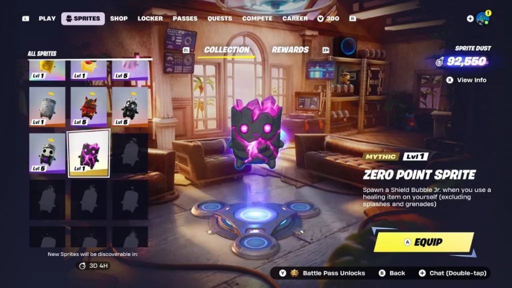 Fortnite Zero Point Sprite