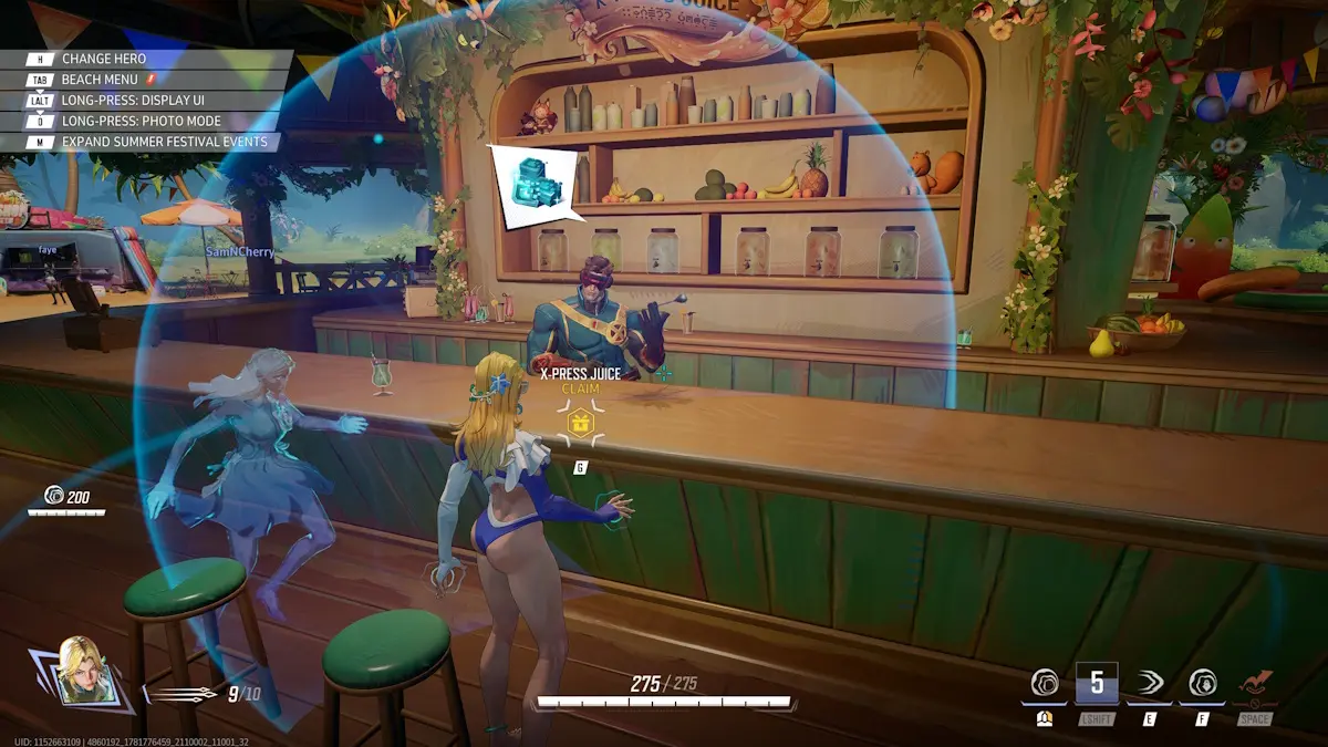 Visiting Cyclops' bar in Marvel Rivals