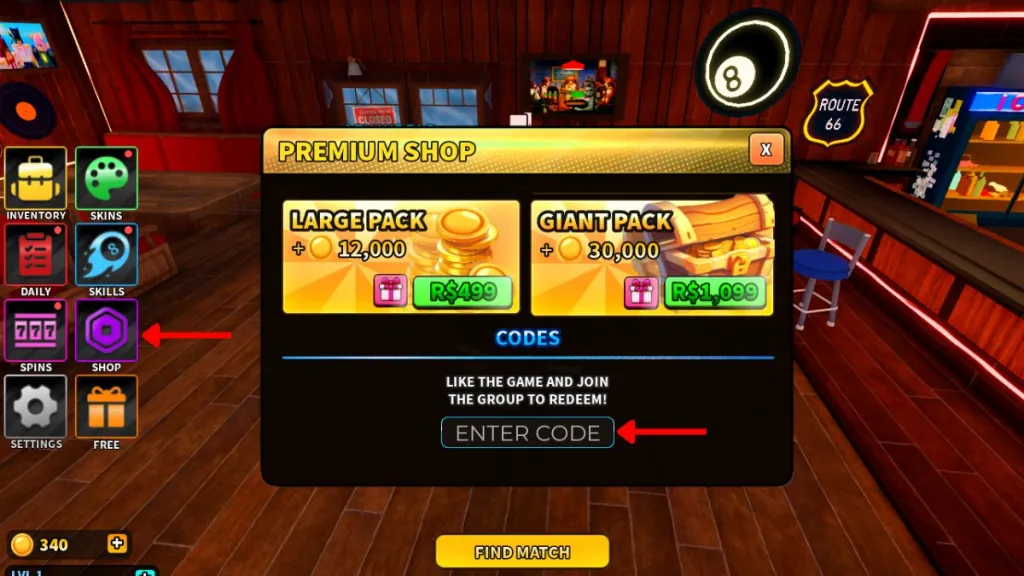 Redeem 8 Ball X Codes
