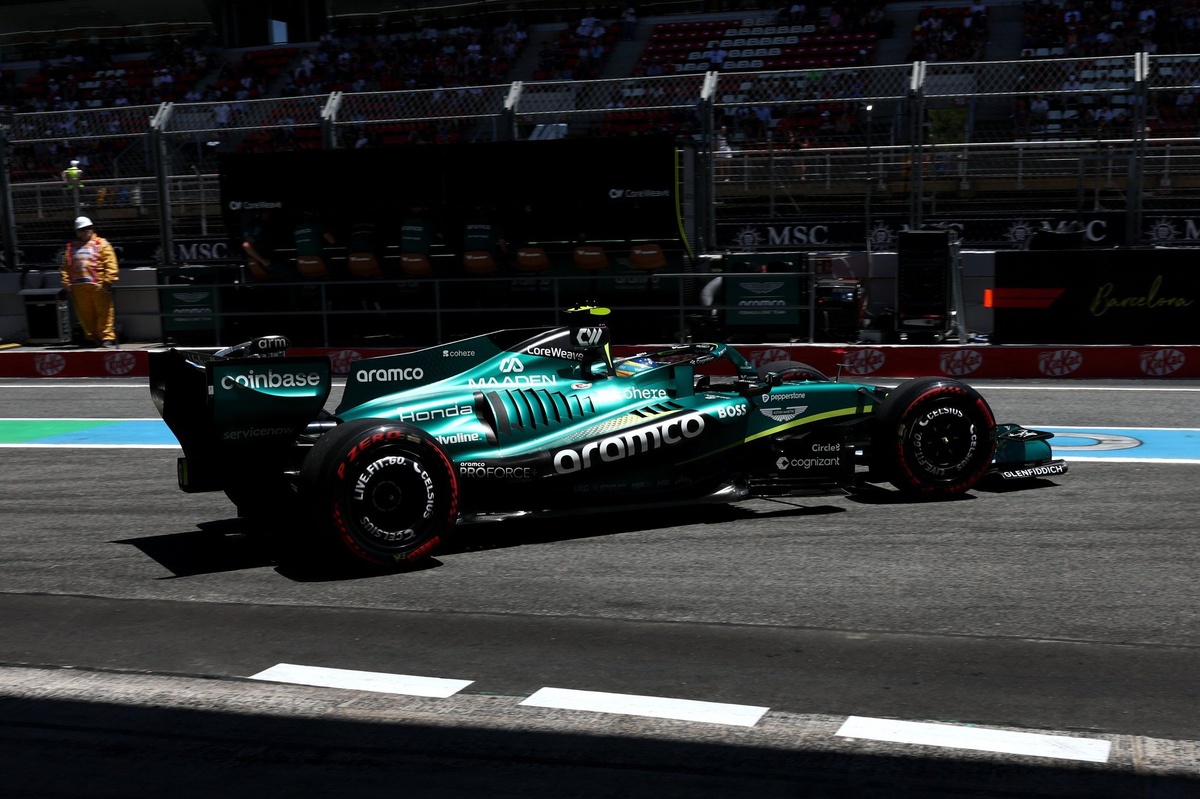 Fernando Alonso en la pista