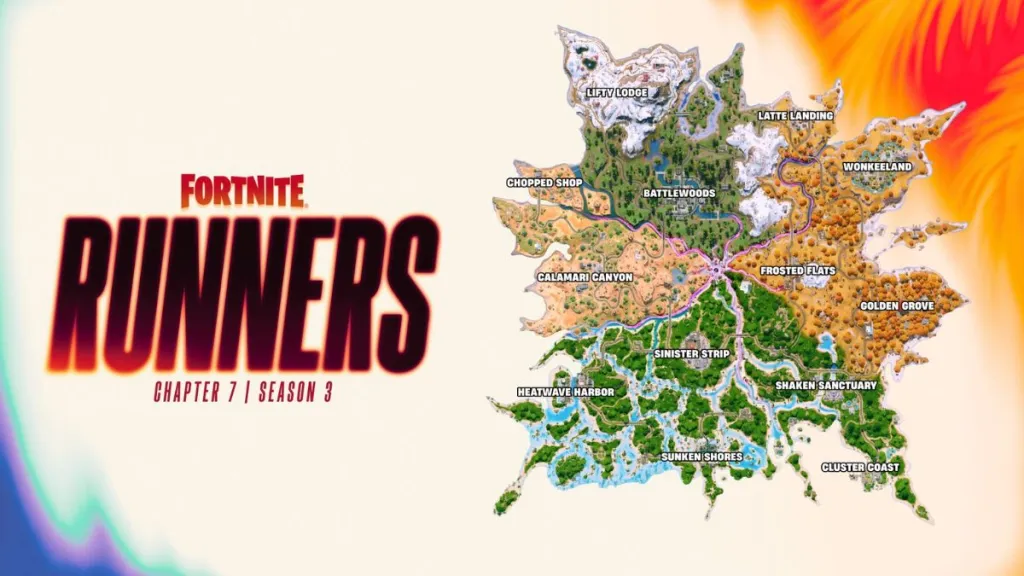 Mapa de Fortnite Chapter 7 Season 3