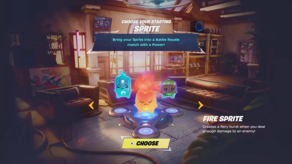 Fortnite Starting Sprites