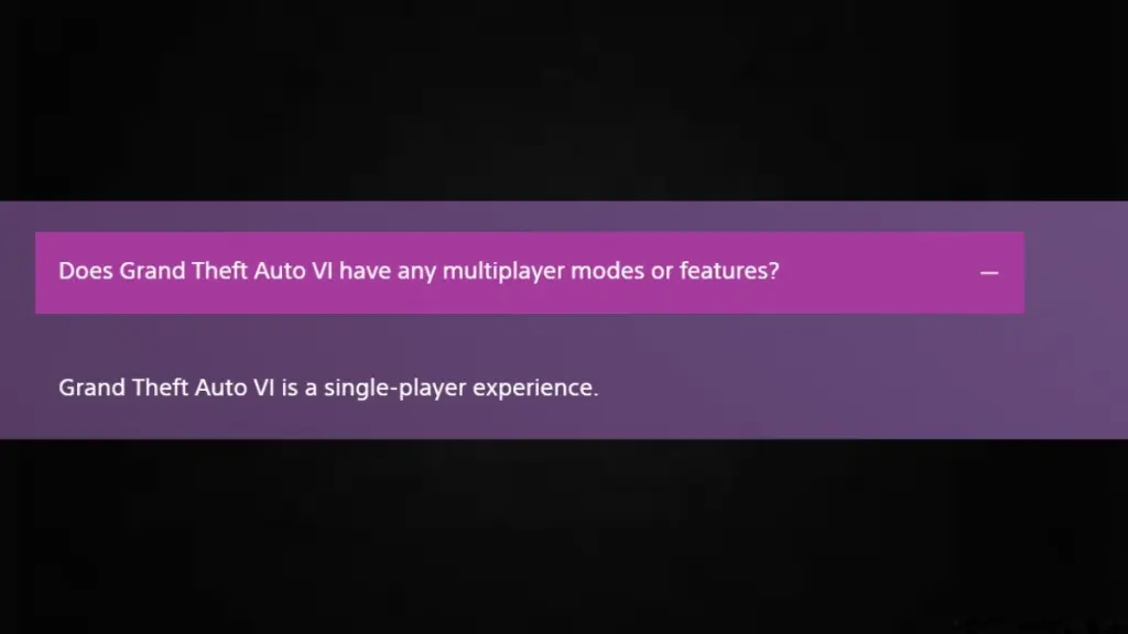 GTA 6 Won’t Launch with GTA Online, Confirms It’s a ‘Single-Player’ Experience