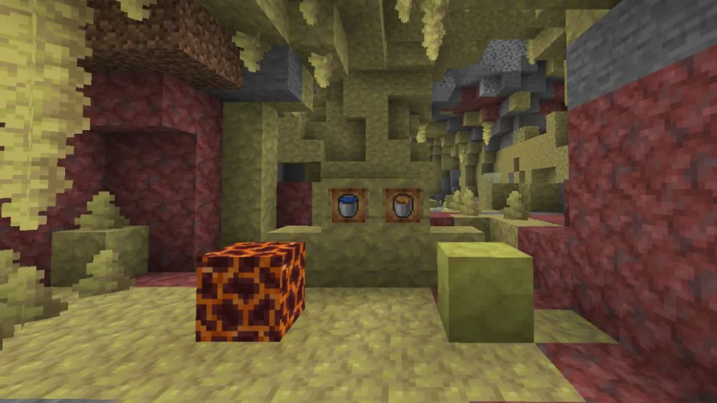 Items Required to Make a Geyser in Minecraft