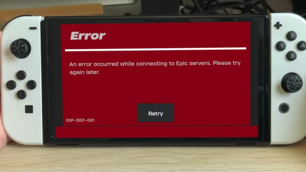 Error ESP‑DIST‑001 de Fortnite
