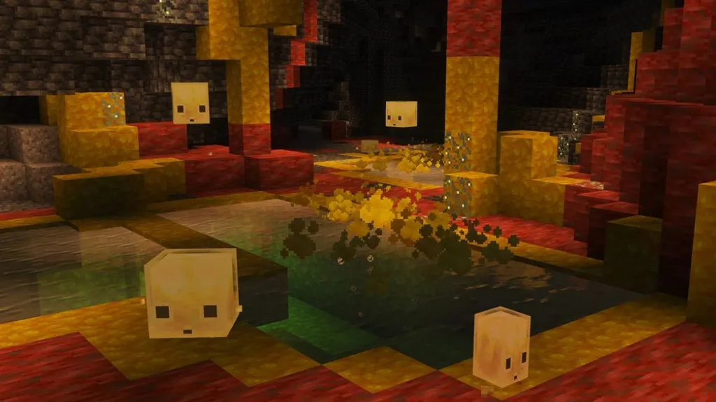 Cubo de Azufre en Minecraft