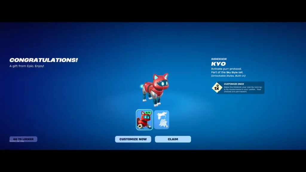 Fortnite Kyo Sidekick Free