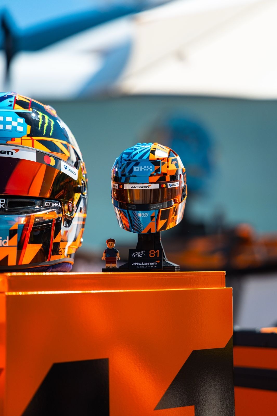 Casco de LEGO de Oscar Piastri