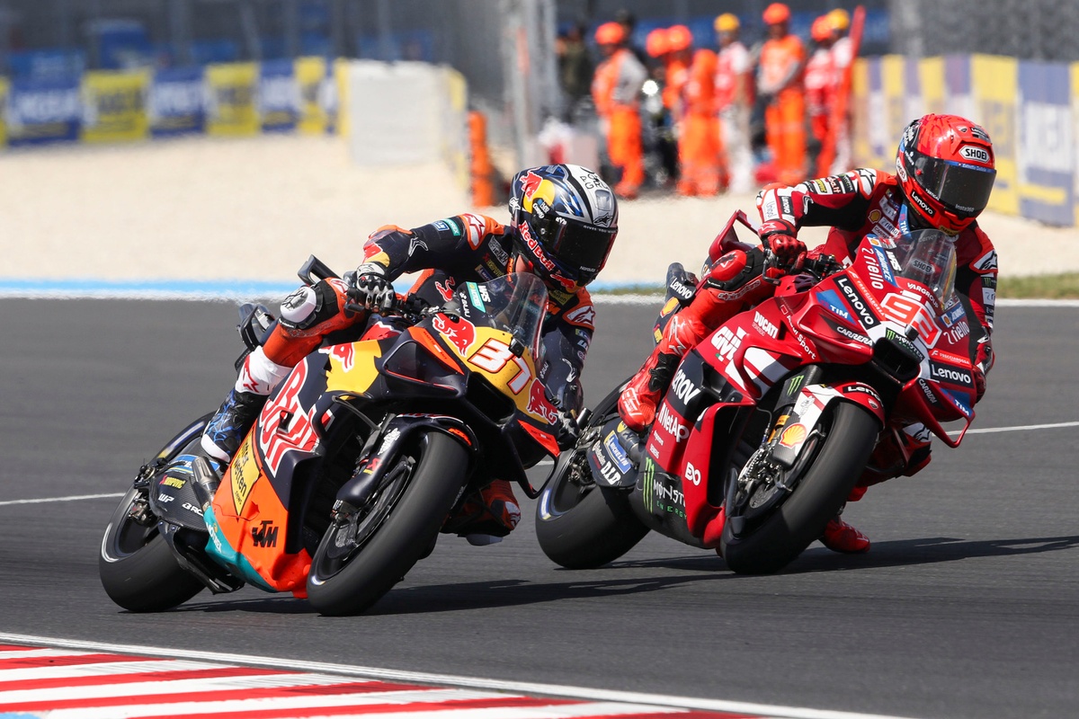Marc Márquez en la pista de Hungría
