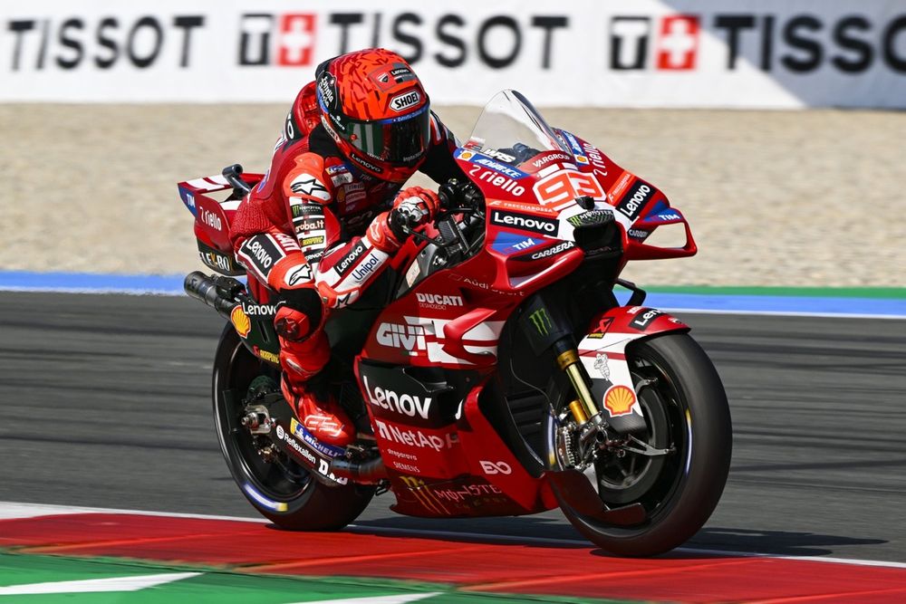 Marc Márquez en la parrilla de Assen
