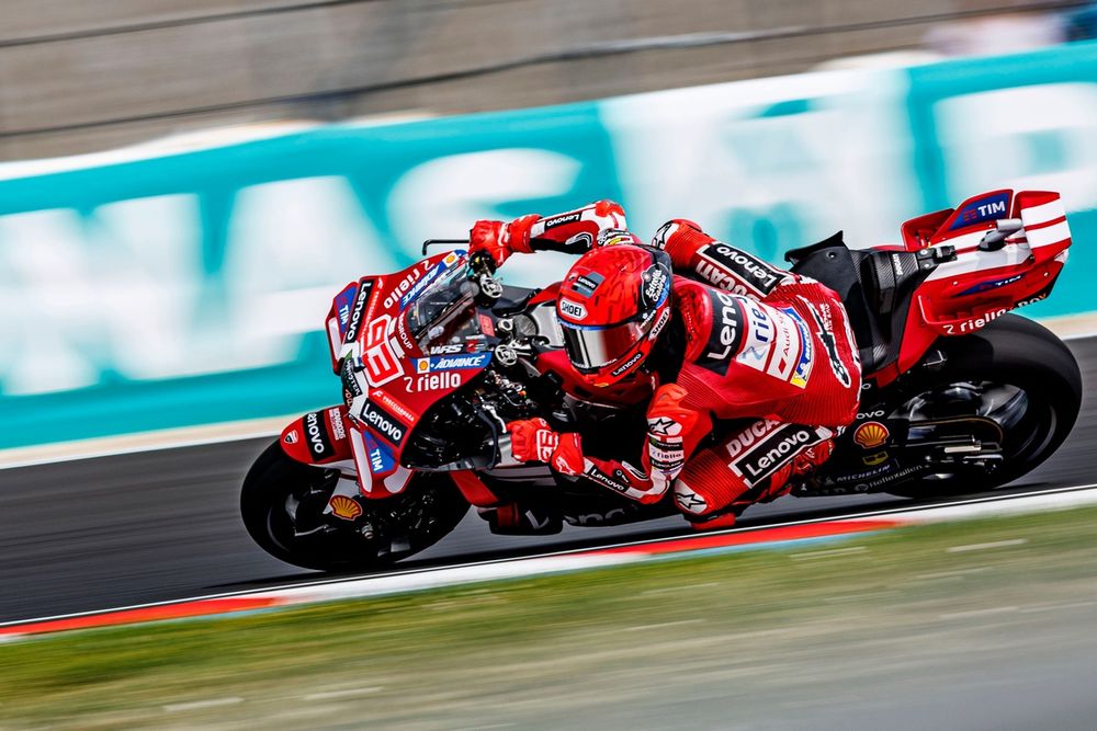 Marc Márquez a dû se ménager sur sa Ducati.