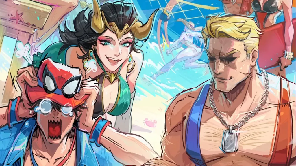 Lady Loki, Spider-Man, and Captain America Marvel Rivals Summer Skins 2026