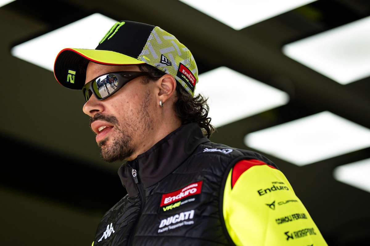 Franco Morbidelli en la pista