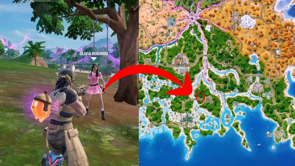 Fortnite Olivia Rodrigo Location