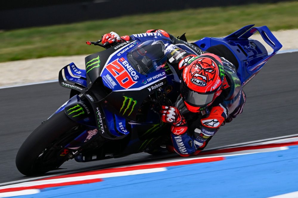 Fabio Quartararo sufre con la Yamaha en el Balaton Park