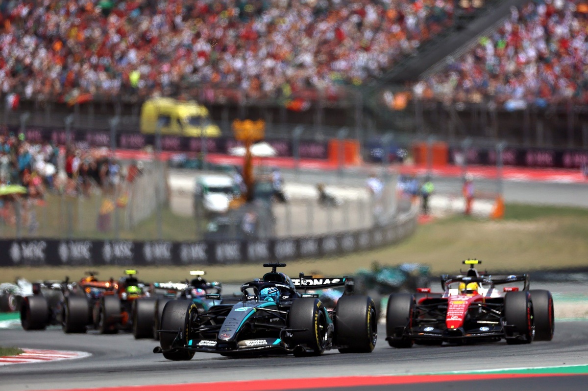 Lewis Hamilton en la pista