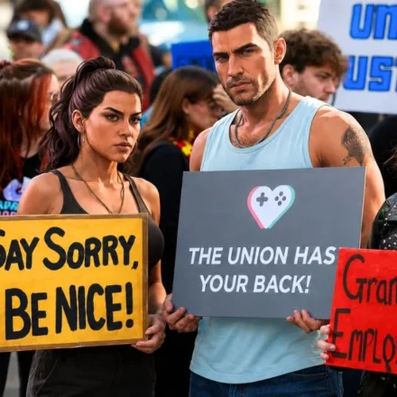 Jason and Lucia Protesting with IWGB